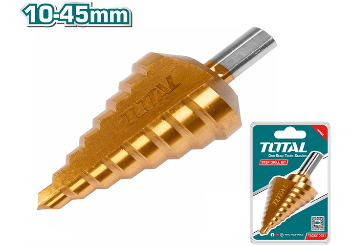 10-45mm Mũi khoan bậc Total TAC8210451 (Bỏ mẫu, đổi qua TAC75104501)