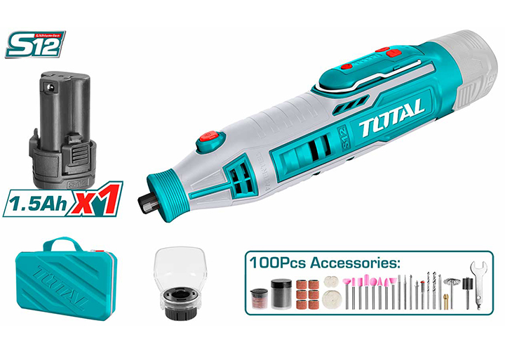 12V Máy mài khuôn dùng pin 3.2mm Total TMGLI12011 (Bỏ mẫu)