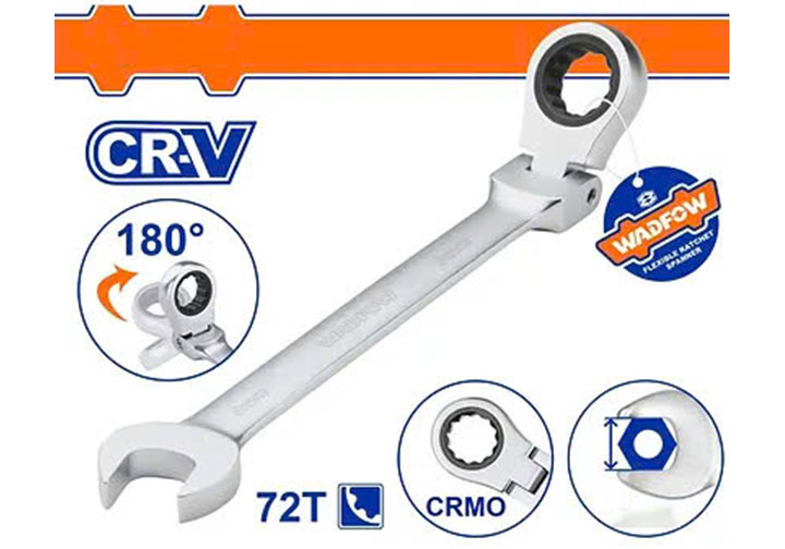 15mm Cờ lê vòng miệng tự động lắc léo Wadfow WSA6115