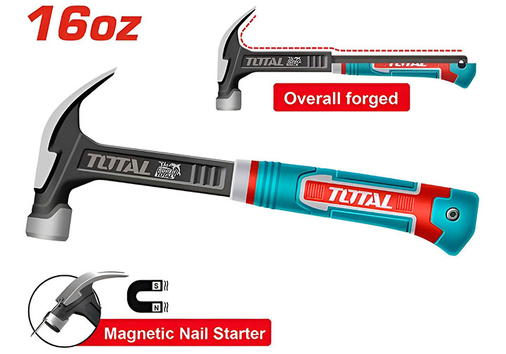 16Oz Búa nhổ đinh cao cấp Total THCH61016L