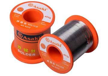 1mm Cuộn dây chì hàn 400g Asaki AK-9222