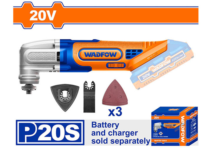 20V Máy cắt góc đa năng dùng pin (chỉ thân máy) Wadfow WMUP5020