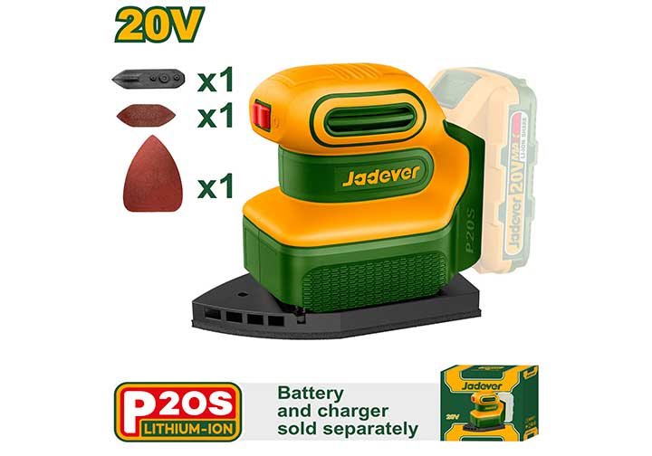 20V Máy chà nhám dùng pin (chỉ thân máy) Jadever JDRAP5020