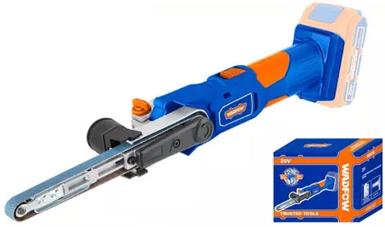 20V Máy chà nhám đai mini dùng pin (chỉ thân máy) Wadfow WLBS1501
