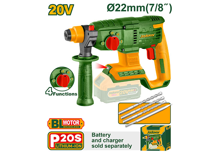 20V Máy khoan búa dùng pin (chỉ thân mày) Jadever JDLM15220
