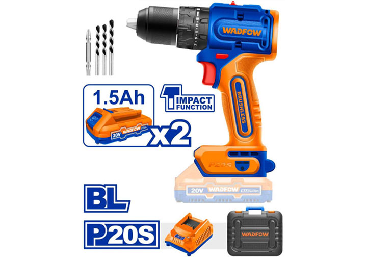 20V Máy khoan búa dùng pin Wadfow WCDP551