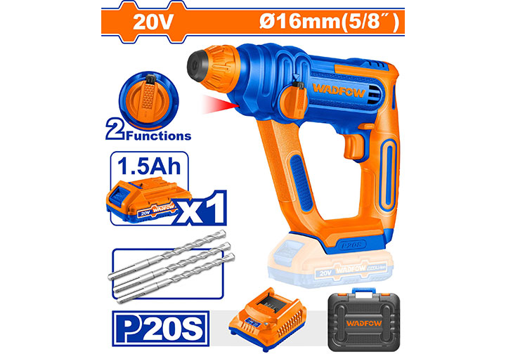 20V Máy khoan búa dùng pin Wadfow WLM1B161
