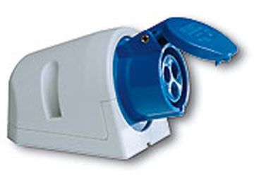 32A-3P-230V-6H-IP67 Ổ cắm nổi loại không kín nước