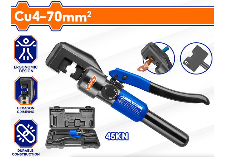 4-70mm Kìm bấm cos thủy lực Wadfow WHT1D70