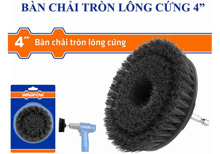 4" Bàn chải lông cứng Wadfow WNY3440