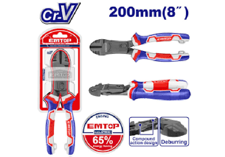 8" Kìm cắt cao cấp trợ lực 65% Emtop EPLRCD0851