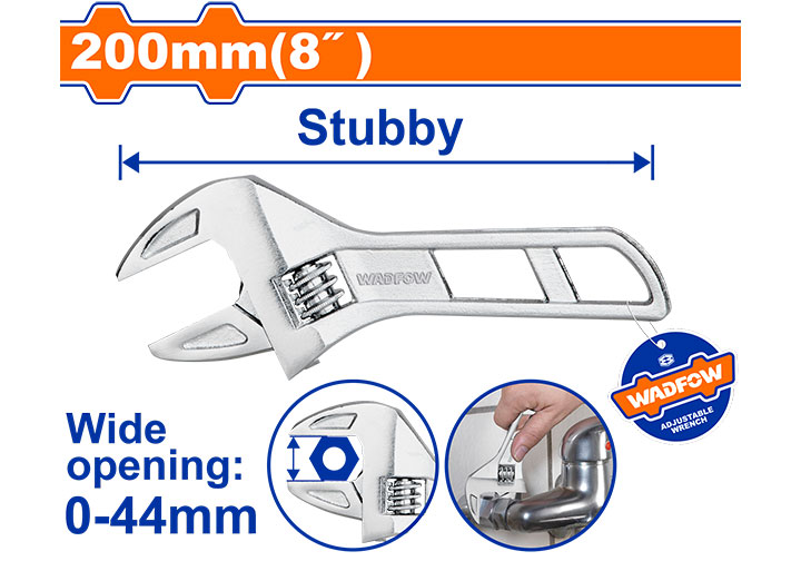 8" Mỏ lết Wadfow WAW7108