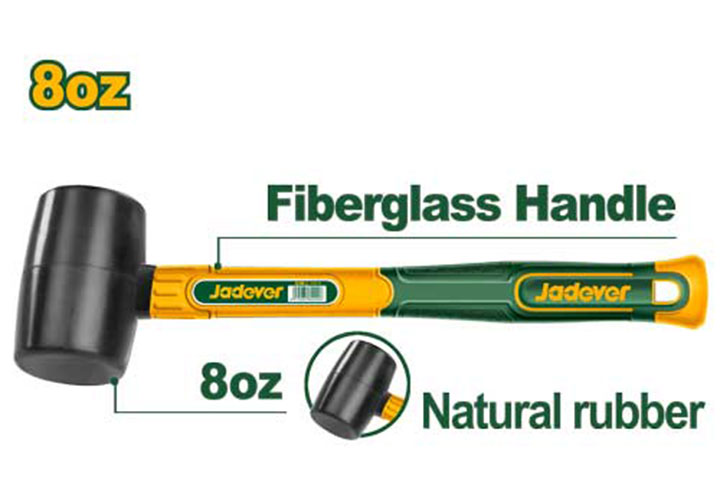 8Oz Búa cao su đen Jadever JDHM7301