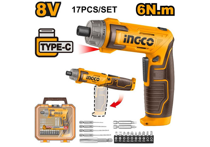 8V Máy siết vít dùng pin Ingco CSDLI08025