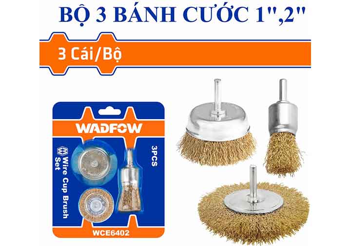Bộ 3 chén cước dùng với máy khoan Wadfow WCE6402
