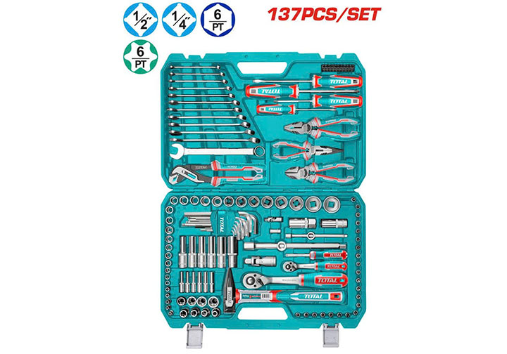 Bộ đồ nghề đa năng 137 chi tiết Total THKTHP21376