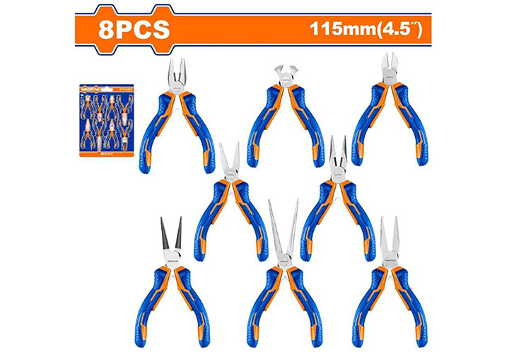 Bộ kìm đa năng mini 8 chi tiết Wadfow WPS1618