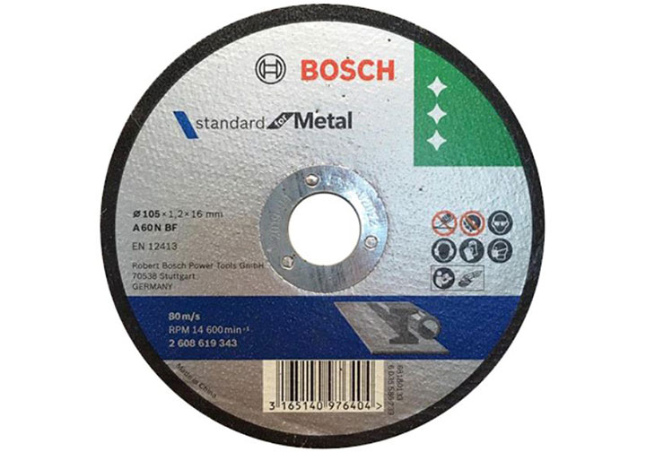 105 x 1.2 x 16mm Đá cắt sắt Bosch 2608619343