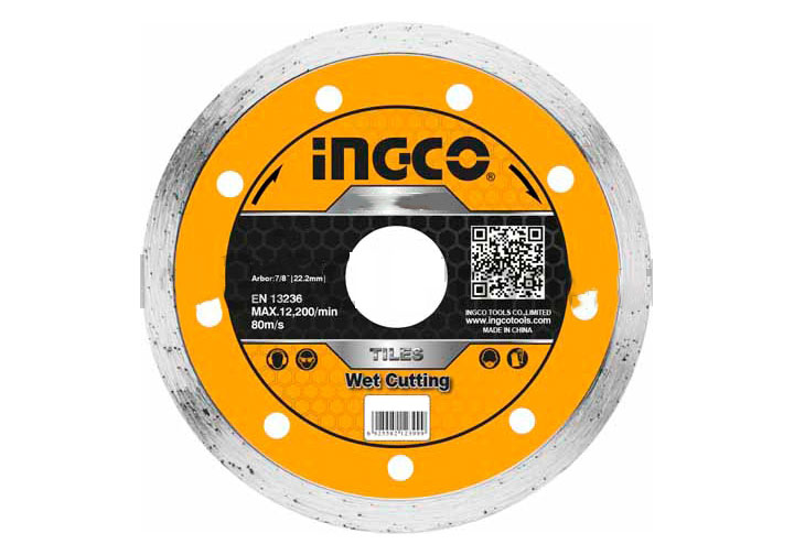 180(7")x22.2mm Đĩa cắt gạch ướt INGCO DMD021802
