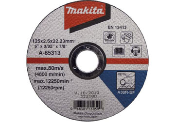 180x2.5x22.23mm Đá cắt kim loại Makita A-85329