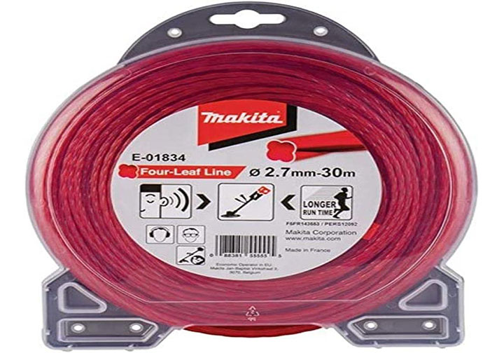2.7mm x 30m Dây cước cắt cỏ (màu đỏ) Makita E-01834