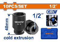 10-24mm Bộ tuýp đen 1/2" (dài 40mm) Wadfow WMS1D01