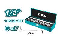 1/2" Bộ tuýp 10 chi tiết Total THTL121101