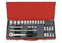 1/2" bộ tuýp 24 chi tiết hệ mét Kingtony 4322MR