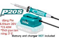 40W Mỏ hàn dùng pin 20V Total TSILI2001