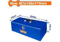 483x180x178mm Thùng đựng đồ nghề bằng sắt Wadfow WTB8A12