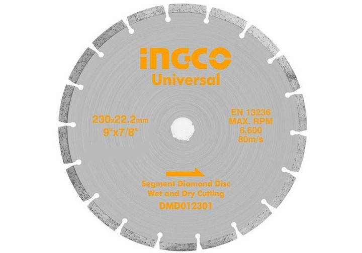 230(9")x22.2mm Đĩa cắt gạch khô INGCO DMD012301