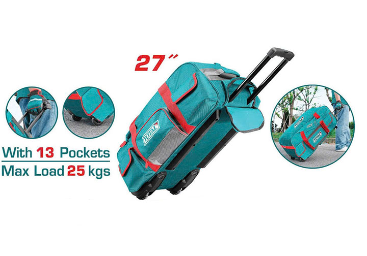 27" Túi đựng đồ nghề có bánh xe kéo Total THRRTB2712