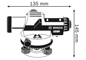 100m Máy đo khoảng cách quang học Bosch GOL 26D
