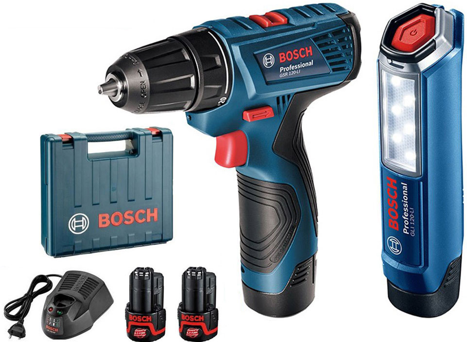 Bosch-GSR 120-LI + GLI 120-LI